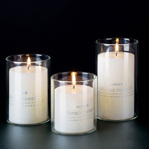 Barattolo di Lusso per Candele da 210ml 330ml 400ml 500ml <span class=keywords><strong>Portacandele</strong></span> in <span class=keywords><strong>Vetro</strong></span> Barattoli Vuoti per Candele - Product Image 3