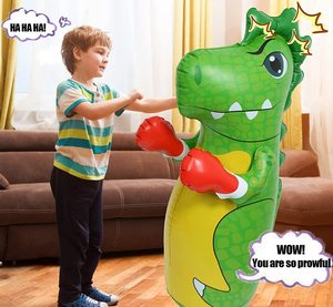Juguete inflable de dinosaurio para niños, saco de boxeo, juguetes de animales inflables para interiores y exteriores, juegos de fiesta - Product Image 5