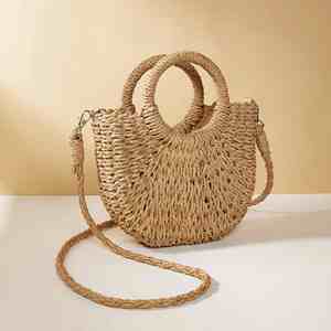 2024 Hot Sale <b>Paper</b> <b>Straw</b> Beach Bag Small Size Beach Shoulder Bag <b>Straw</b> Bag J0202 - Product Image 3