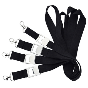 Porte-bouteille décapsuleur personnalisé imprimé sur mesure, cordon de cou vierge pour cadeaux promotionnels et d'affaires - Product Image 5