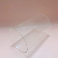 Tube de cylindre en verre borosilicaté clair personnalisé en gros pour lampe
