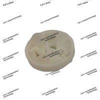 Prise de courant ZX à trois pôles en PBT avec cadre intérieur perforé et broches, blanche, pour adaptateurs secteur et appareils électroménagers