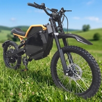 Nouvelle Moto Électrique Tout-Terrain 2026 HCBK-SS80 à Suspension Intégrale, Batterie 84V 75Ah, 25000W, Style Stealth Bomber