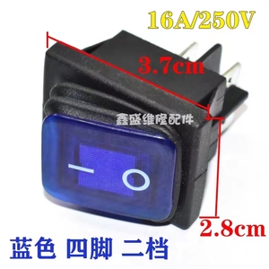 35A 250V Rocker chuyển kcd4 chuyển đổi màu vàng 6-pin <span class=keywords><strong>LED</strong></span> bảng chuyển đổi - Product Image 5