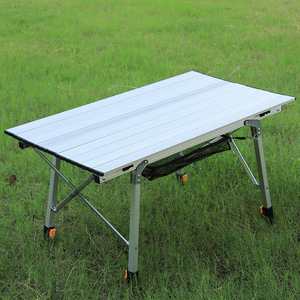 Cadre de pique-nique en aluminium réglable en hauteur pliante Oem Igt Barbecue et Table de camping Rouleau d'oeufs Table de pique-nique pliante IGT - Product Image 4