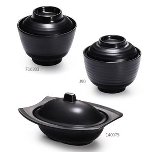 Ensaladera de plástico para sopa de Ramen de estilo japonés con juego de tapa para caldo Pho Thai Miso <span class=keywords><strong>Udon</strong></span> Wonton Soba o comida asiática - Product Image 4