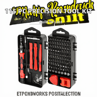 Nouveau modèle – Kit de 115 embouts de tournevis de précision OEM avec grattoir et outils à main, étui rigide pour téléphones Android et ordinateurs portables, faible MOQ, en stock