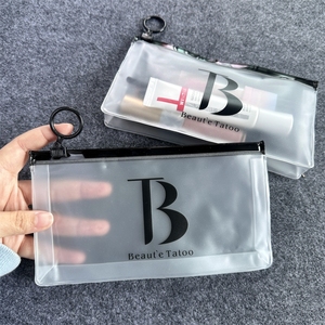 Túi Đóng Gói Đứng Tùy Chỉnh Dày Với Mặt Dưới, Túi Khóa Kéo Bằng Nhựa Có Thể Khóa Lại Cho Mỹ Phẩm, Túi Du Lịch Túi Khóa Kéo - Product Image 6