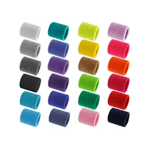 Aolikes – bandeau en tissu éponge de coton pour l'athlétisme, bandeau de poignet unisexe, multicolore personnalisé