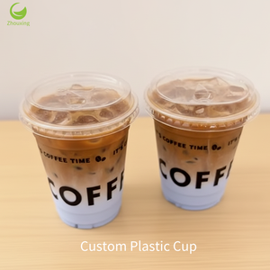 Takeaway Biodegradable 12oz Recyclable Food Grade PLA Clear Single Wall <strong>Cups</strong> Single Use Custom Wholesale Disposable UV Printing - Product Image 3
