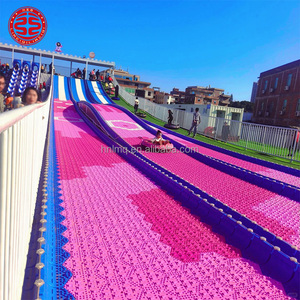 Manèges de divertissement non motorisés, toboggan en plastique arc-en-ciel pour l'extérieur, toboggan sec pour le ski en plein air, toboggan en plastique pour parc - Product Image 2