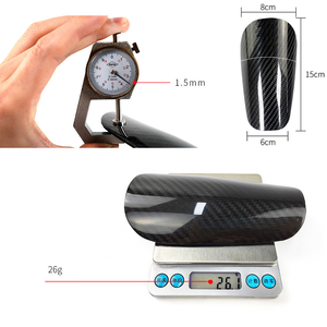 <span class=keywords><strong>Parastinchi</strong></span> da <span class=keywords><strong>Calcio</strong></span> Mini in Fibra di Carbonio con Logo Personalizzato, Protezione Completa, Chiusura Pull-On, Confezione <span class=keywords><strong>per</strong></span> Uso Sportivo - Product Image 3