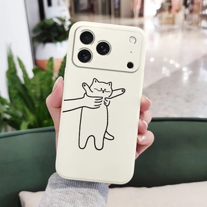 Coque de téléphone portable mignonne motif chaton, compatible avec Apple iPhone 17, iPhone 16, 15 Pro Max, protection anti-chute - Product Image 3