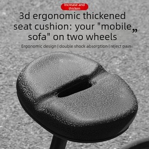 <span class=keywords><strong>Selle</strong></span> de vélo 3D épaissie à double absorption des chocs, <span class=keywords><strong>selle</strong></span> large et confortable pour vélo électrique/VTT/Vélo de spinning - Product Image 3