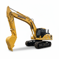 Excavatrice sur chenilles lourde d'occasion Komatsu PC350LC 35 tonnes - Moteur et hydraulique d'origine, faible nombre d'heures de travail, marque japonaise