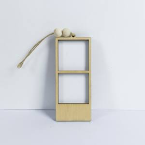 Cadre <span class=keywords><strong>photo</strong></span> miniature en bois simple avec logo personnalisé, à suspendre, bricolage, fait maison, échantillons gratuits disponibles, Noël, premier <span class=keywords><strong>anniversaire</strong></span> de bébé - Product Image 6