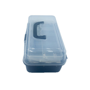 Boîte à outils étanche à 3 couches, étui antichoc, boîte à outils en plastique, valise portable pour outils - Product Image 2