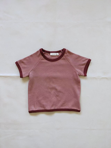 ชุดเสื้อผ้าฤดูร้อนแบบปรับแต่งได้สำหรับเด็กขนาดใหญ่พิเศษ2-Pcs ลายลำลองสีทึบตัดกับวาฟเฟิลผ้าฝ้ายสไตล์หวาน - Product Image 4