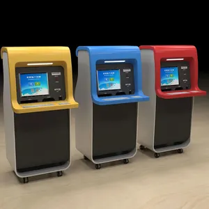 מכונת שירות עצמי תור עצמי צבעוני במכונה אחת עבור בית חולים/בנק/תחנת חקירה מספר קיוסק