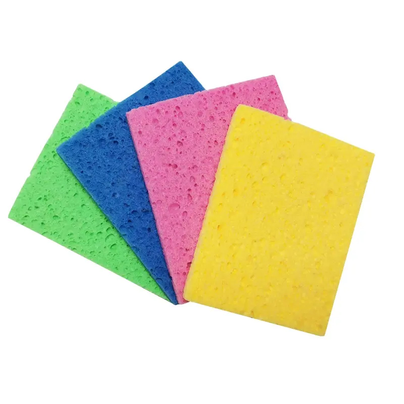 OEM   ODM eco-friendly cleaning Natural Material Cellulose Sponge cloth daily necessities for dishes