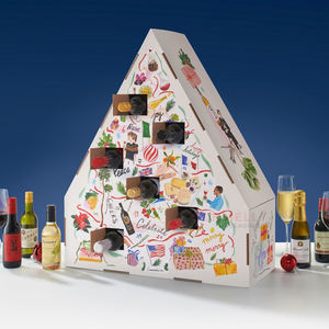 <span class=keywords><strong>Calendrier</strong></span> <span class=keywords><strong>de</strong></span> <span class=keywords><strong>l</strong></span>'<span class=keywords><strong>avent</strong></span> vide personnalisé <span class=keywords><strong>de</strong></span> 24 jours pour <span class=keywords><strong>bouteille</strong></span> <span class=keywords><strong>de</strong></span> <span class=keywords><strong>vin</strong></span> compte à rebours <span class=keywords><strong>de</strong></span> Noë<span class=keywords><strong>l</strong></span> revêtement UV imprimé pour whisky vodka tequila - Product Image 2