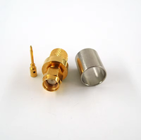 Conector Coaxial RF SMA Macho de 50 ohmios para Cable LMR400