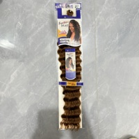 BELEZA 2 #   Extensions de cheveux synthétiques pour tresses au crochet, style Deep Wave, avec pack de mèches offert, pour tresses Passion Twist