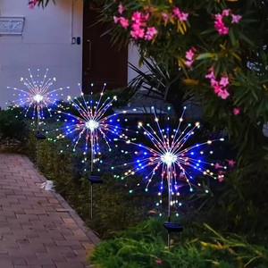 Luces Solares LED con Forma de Fuegos Artificiales, Lámpara Decorativa para Jardín, Decoración de Jardín con Energía Solar - Product Image 2