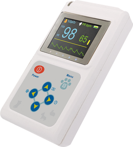 CMS60D-VET 전기 수의학용 맥박 산소 측정기 컬러 스크린 디스플레이 내장 배터리 2등급 1년 보증 (애완동물 수의사용) - Product Image 1