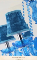 Lustre en cristal bleu créatif JYLIGHTING certifié TUV pour salon, bar, design unique, luminaire suspendu au plafond