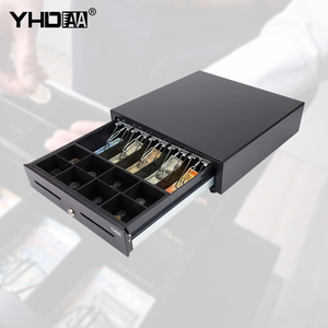 Caja Registradora Metálica Resistente YHD-410A con Función de Apertura Automática, Caja de Efectivo POS para Sistema POS Comercial - Product Image 1