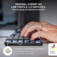 Clavier mécanique OEM ODM à profil bas, design fin, rétroéclairage blanc, touches PBT, nouveaux switches à profil bas, noir, taille standard