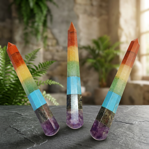 Baguettes de massage en quartz naturel et améthyste, baguettes de chakra en pierres précieuses, minéraux de Reiki, baguettes de jade Feng Shui en gros - Product Image 3
