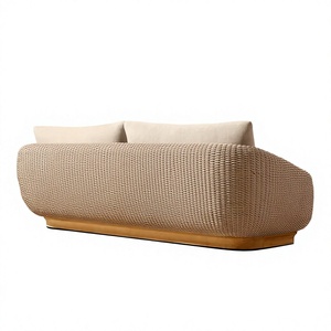 Sofá de Exterior de Teca y Cuerda, Moderno y Texturizado, para Jardín, Terraza, Villas de Lujo y Proyectos Hoteleros, Directo de Fábrica - Product Image 4