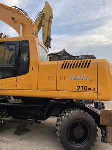 Excavatrice sur pneus d'occasion Hyundai d'origine, modèles R210W-7, R210W-9, 210W-9, 150W-9, 80W, avec pneus Rotex, à vendre - Product Image 4