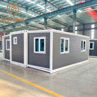 Maisons préfabriquées extensibles et pliables de 20 pieds, isolées et faciles à assembler, maisons préfabriquées portables, mini-maisons préfabriquées mobiles, conteneurs