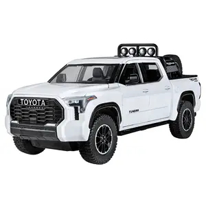 1:24 Model Truk Pickup Toyota Tundra Mainan Mobil Die Cast Hadiah Ulang Tahun Anak-anak Dekorasi Desktop Kantor