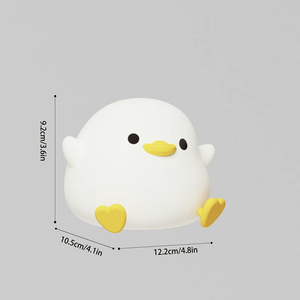 Bonito pato Mini moderna lámpara de noche LED táctil de silicona <span class=keywords><strong>para</strong></span> <span class=keywords><strong>Recién</strong></span> Nacido guardería bebé seguro con batería recargable USB - Product Image 4