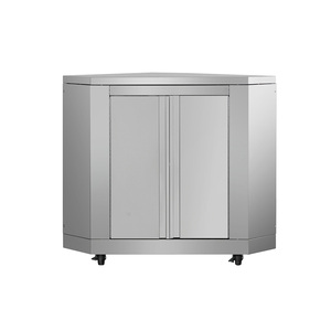 Gabinete de Esquina de Acero Inoxidable de Alta Calidad para Cocina, Diseño Moderno, Gabinetes de Cocina Modulares, Fácil Montaje y Limpieza - Product Image 1