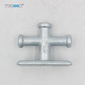 Taquet de quai de quincaillerie marine de borne de coulée unique galvanisée plongée à chaud d'accessoires de bateau - Product Image 3