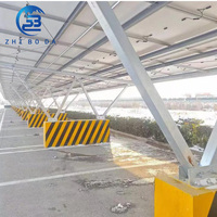Système de panneau solaire en aluminium zinc magnésium abri de voiture photovoltaïque/parking Garage portable abri de voiture Kit de système solaire pour la maison extérieure