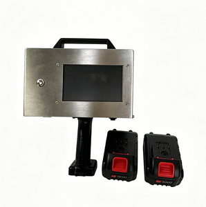 Laser Touch Screen Control Portable Handheld Lithium <b>Battery</b> Metal Dot Peen Marking Machine With 2 <b>Battery</b> Making Machine Metal - Product Image 4