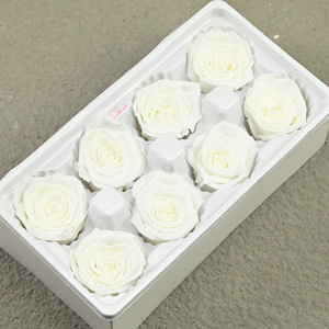 Fleur éternelle de qualité B, 4-5 roses séchées, couverture en verre artisanale, licorne, matériel de bricolage, petit ours - Product Image 6