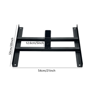 Système de support de cible LIETU LT-A076 en acier AR500, kit complet - Support de cible de 3/8 po d'épaisseur 12x20 po avec montage sur support 2x4 pour le tir - Product Image 2