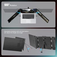 S2 1080P FHD Portable Extender d'écran d'ordinateur portable Triple moniteur 13-17 pouces ordinateurs portables HD-MI/USB-C commutateur Mac Win Chrome PS5