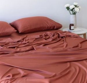 Ensemble de housse de couette moderne en bambou 100% pur tissé, 4 pièces, taille king, 300tc, garni de laine, toutes saisons, personnalisable - Product Image 3