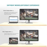 Cable USB-C 3.1 a HDTV, 60Hz 4K, Adaptador de Pantalla HDMI Tipo C para TV, Monitor, Proyector, para MacBook, Laptop, Teléfono Móvil, Tablet
