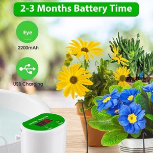 Kit de système d'irrigation goutte à goutte automatique avec affichage LED et minuterie pour l'arrosage des légumes, des serres et des plantes - Product Image 1