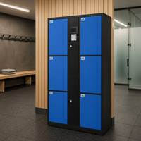 Casier de rangement électronique multi-portes haute capacité pour bagages avec entrée par code à combinaison pour salle de sport, école, hôpital