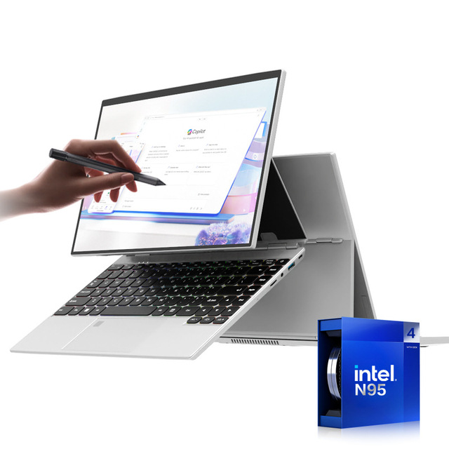 14 Inch Touch Screen Laptop Intel Celeron N95 16GB DDR4 RAM 512GB SSD Portable Business Student Notebook Computer English